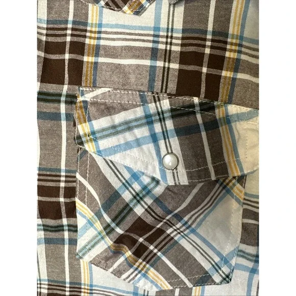 North Westwood Long Sleeve Western Shirt With Pearl Button Up Size 2x Long Slee - Picture 4 of 8